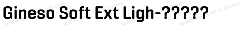 Gineso Soft Ext Ligh字体转换